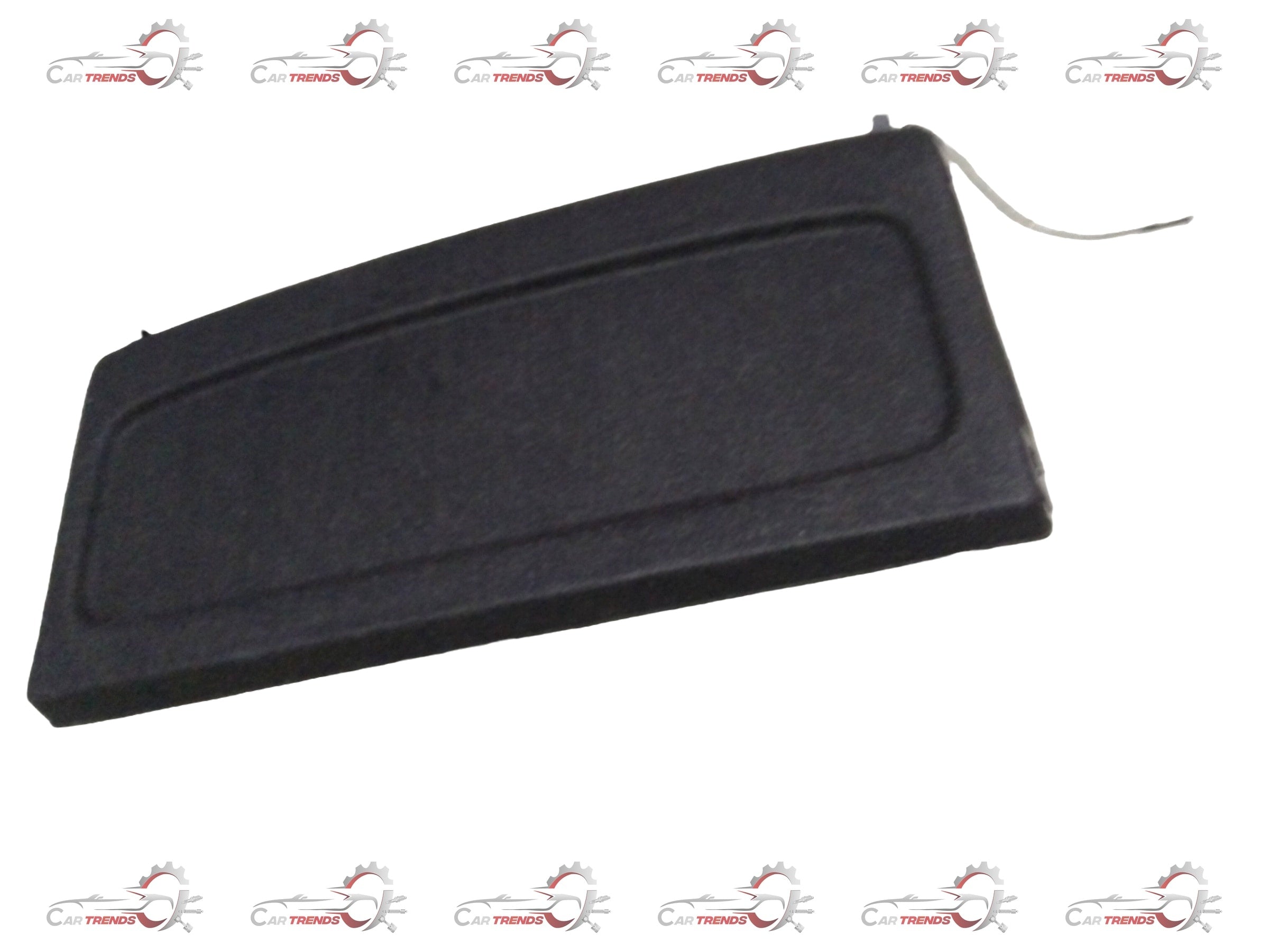 Maruti Suzuki rear parcel shelf for car interior, shown in the image with a sleek black finish and fitment details.