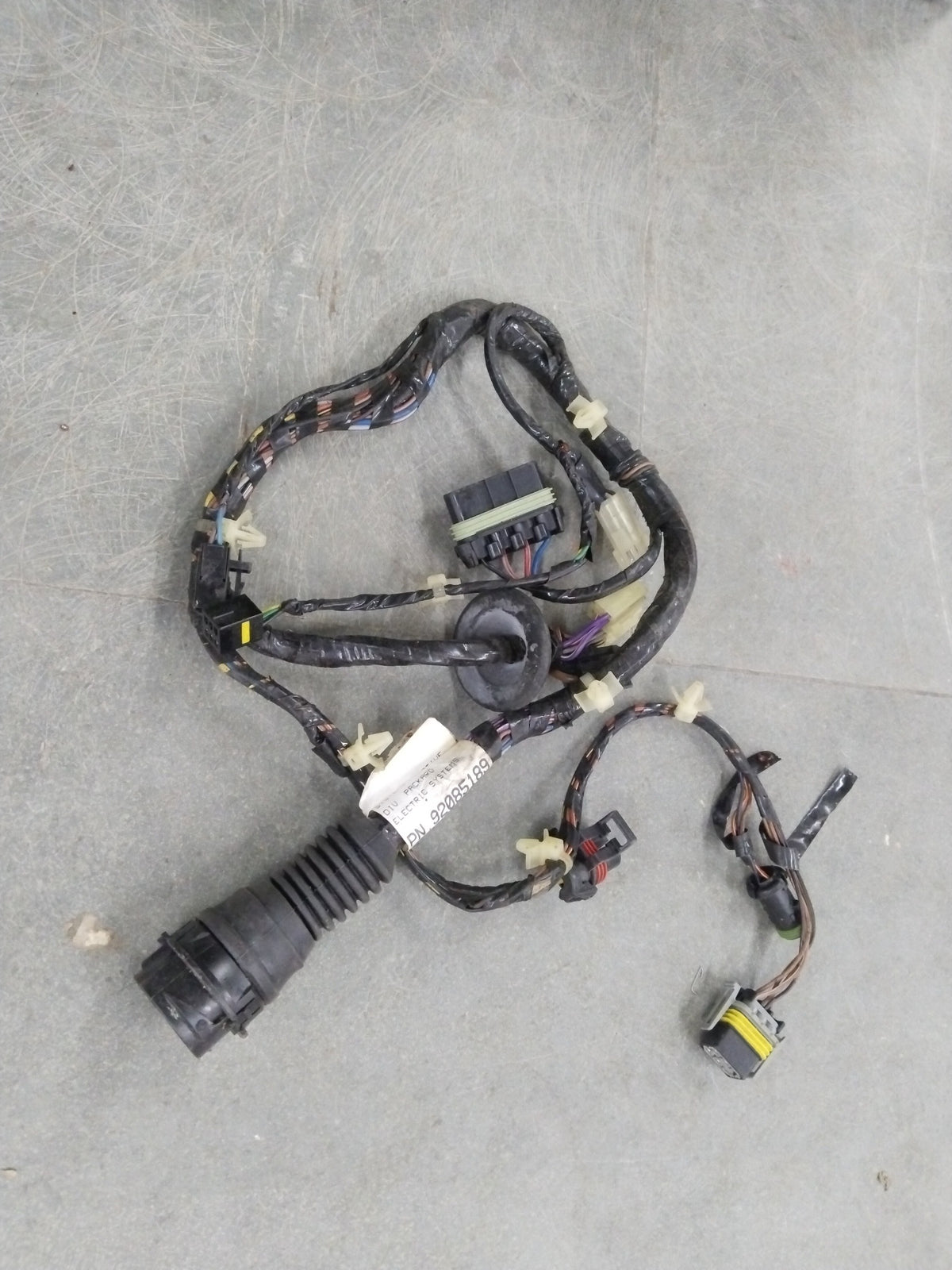 CarTrends Opel Corsa front door wiring harness assembly showing electrical connectors and wiring components.