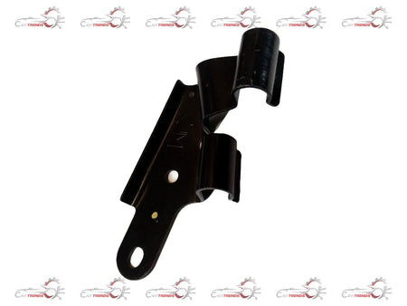 Nissan bracket cable mounting with metal bracket and cable clips, used for secure cable organization in vehicle engine bay.