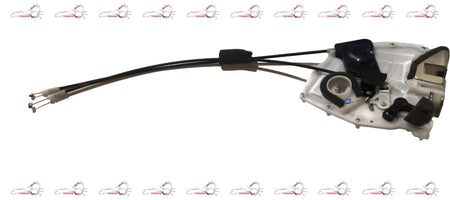 Maruti Suzuki rear door latch assembly showing the locking mechanism and attachment points for vehicle rear door.