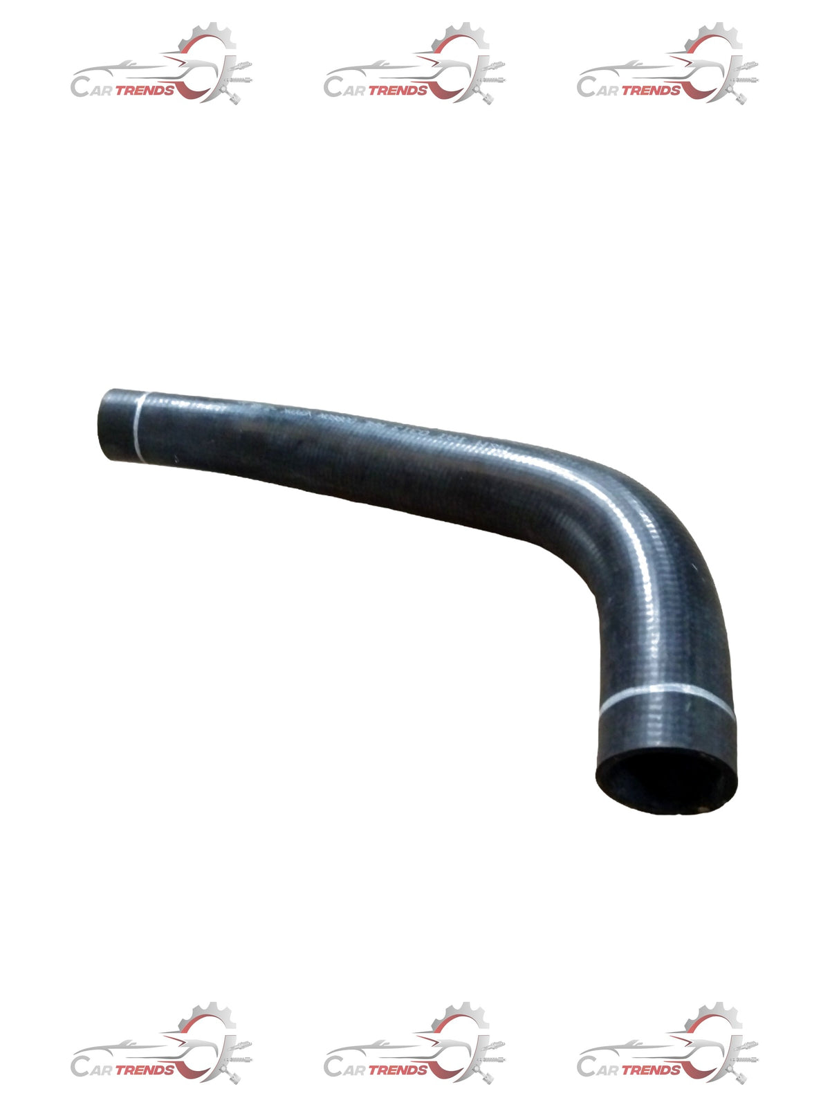 Passenger air intake hose for Mahindra Alfa by CarTrends, showing the black rubber hose with mounting points and connectors.