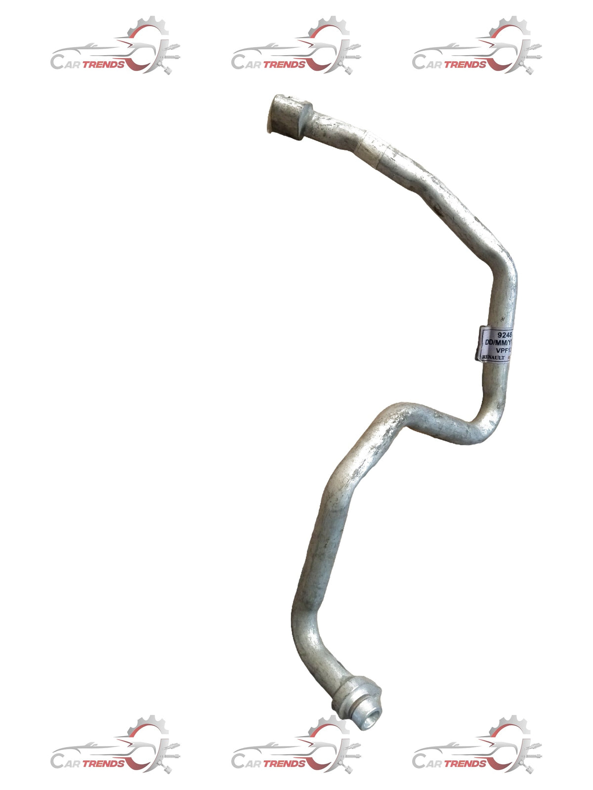 CarTrends Renault expansion pipe part #924802328R, shown in a detailed close-up image. Durable metal automotive exhaust component.