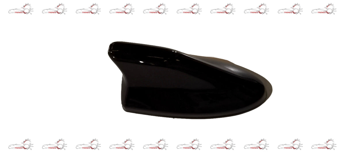Galio Shark Fin antenna in black for Swift, Baleno, City, and Creta models, shown from side and top angles.