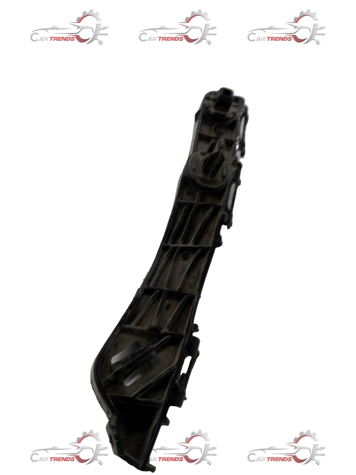 Toyota Yaris rear bumper retainer, LH side, spare part by CarTrends, shown in image with mounting details.
