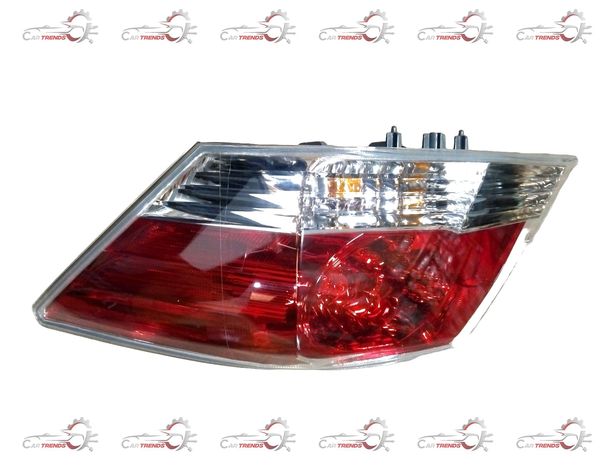 Right Honda Accord tail light assembly with clear lens and red and amber sections, designed for precise fit and reliable visibility.