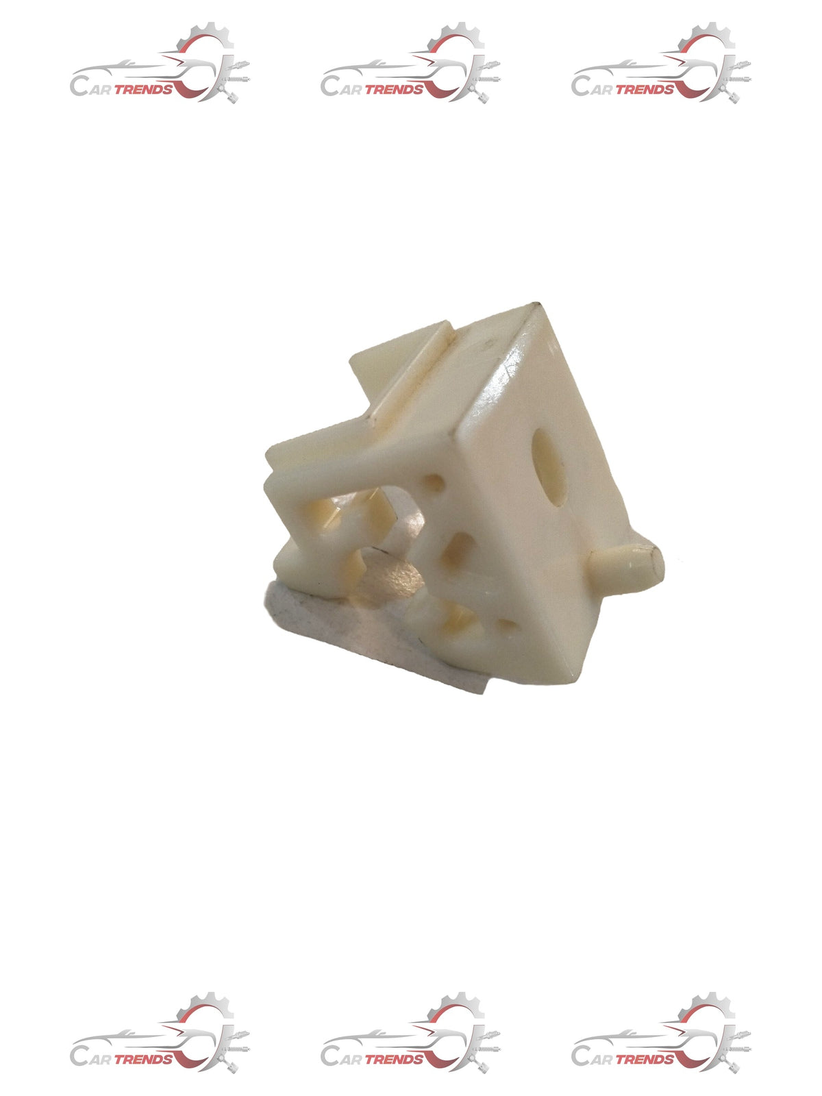 CarTrends headlight clip spare part, close-up of the black plastic clip designed for securing vehicle headlights.