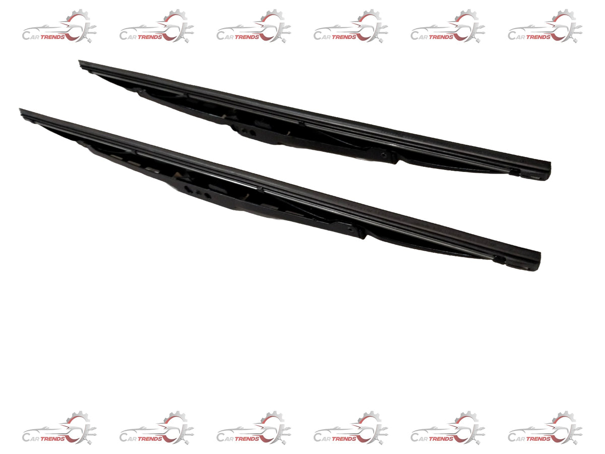 CartTrends 18-inch wiper blade for all cars, showing the sleek rubber blade and metal frame design in a clear side view image.