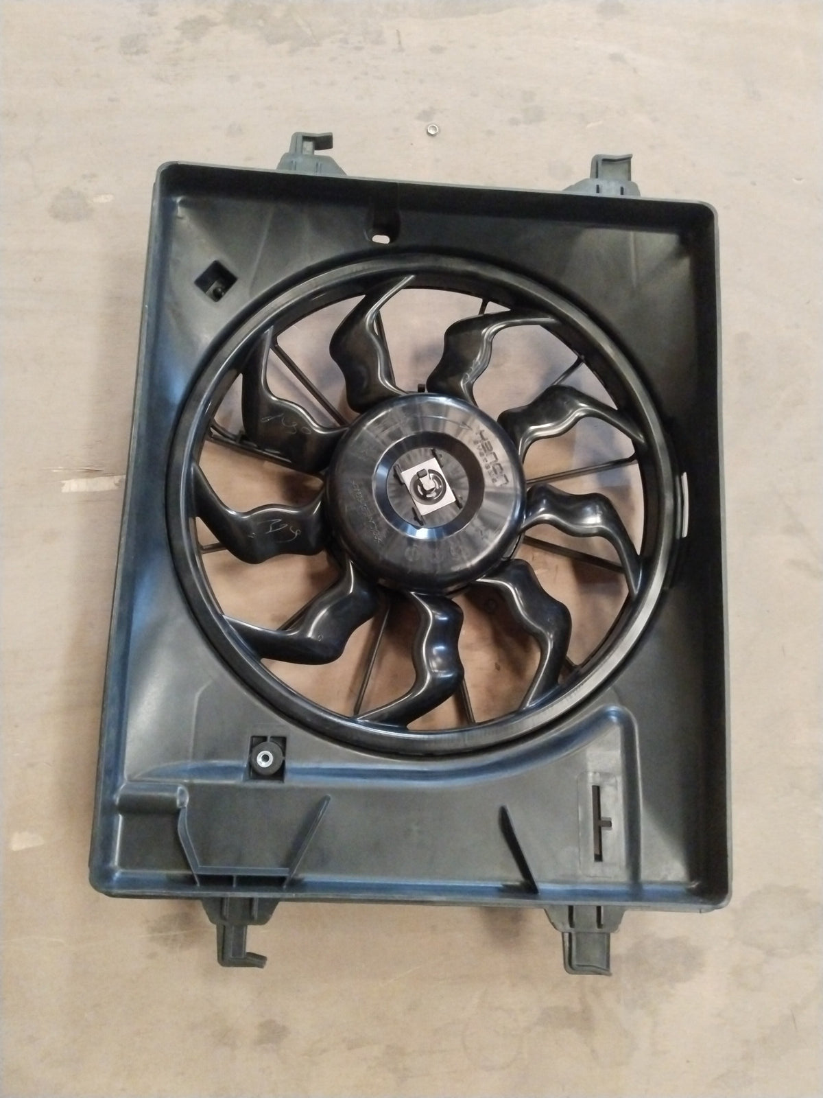 CarTrends fan assembly for Super Carry and Omni petrol or CNG vehicles, showing the metal blades and mounting frame.