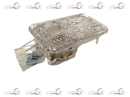 CarTrends luggage room lamp assembly for Suzuki Swift, Dzire, and Ertiga, showing the electrical component and mounting details.