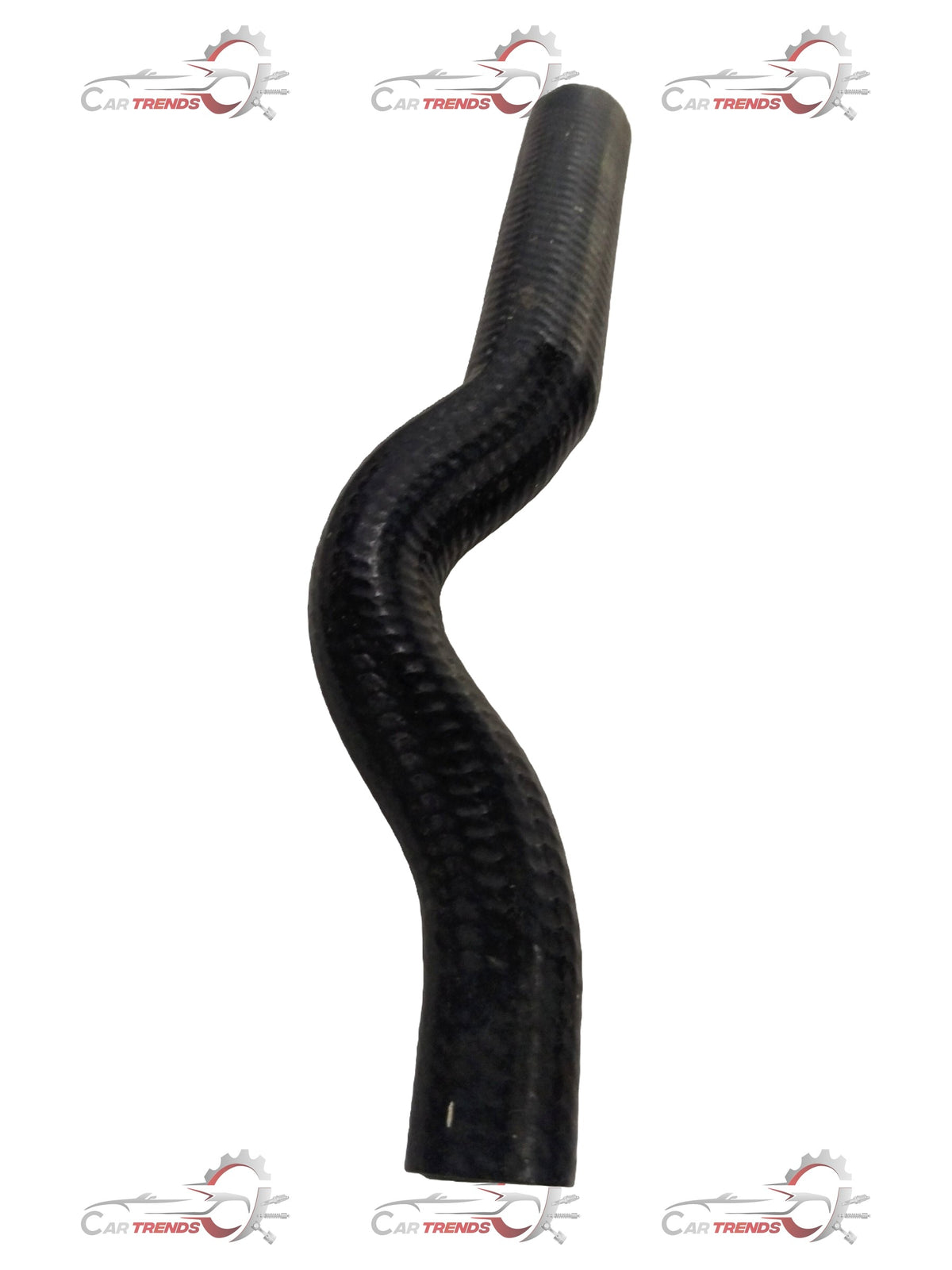 Chevrolet Corsa heater hose outlet spare part by CarTrends, showing the engine connection with metal fittings and hose attachment.
