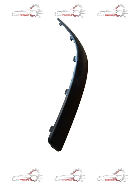 Hyundai Santro front left moulding bumper protector, spare part, durable plastic, designed to shield the vehicle's bumper area.