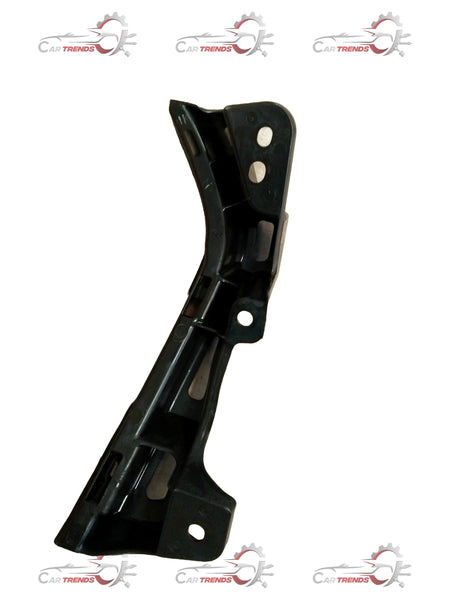 Maruti Suzuki Swift holder bumper part, left side, black plastic with mounting clips, automotive replacement component.