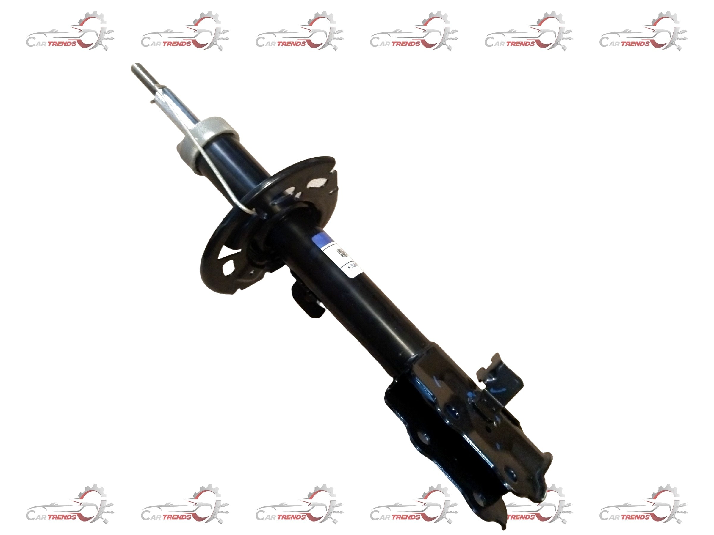 CarTrends front left strut assembly spare part for vehicle suspension, showing the assembled shock absorber and mounting components.