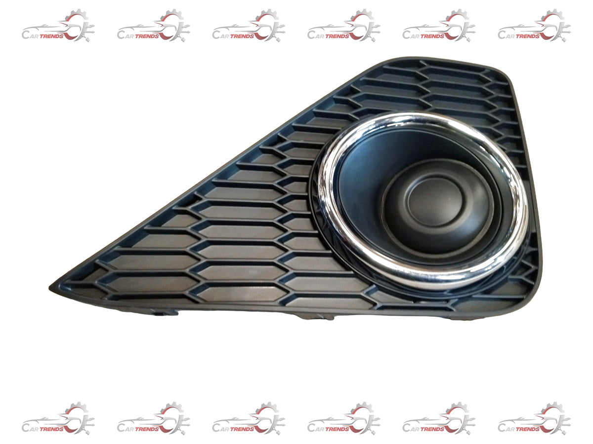 Toyota bumper hole cover for right side, CarTrends brand, shown in black plastic with textured finish.