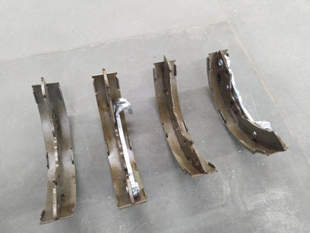 Rear brake shoe for Hyundai EON 0.8 from CarTrends, showing a close-up of the brake shoe component.