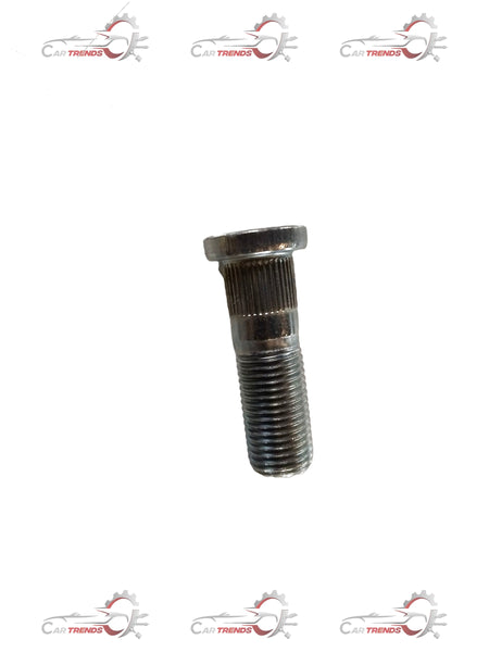 Maruti Suzuki rear hub bolt for Gypsy King vehicle, close-up view showing metal part with threaded end.