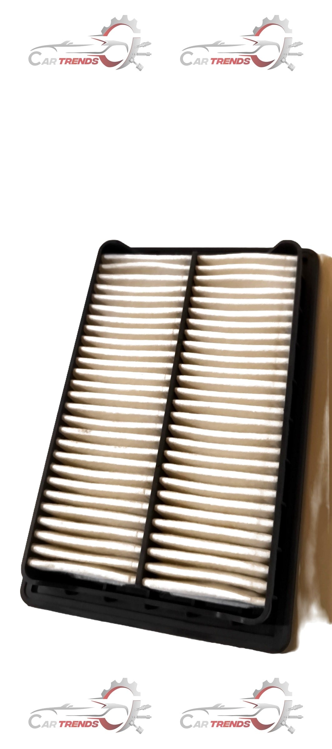 CarTrends air filter for Santro old model petrol engine, close-up of the spare part showing the filter element.