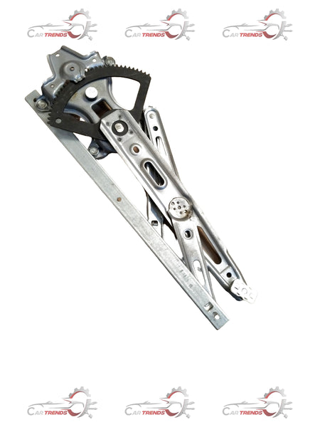 Hyundai I20 LH front door regulator, automotive part, showing the window mechanism and mounting points.
