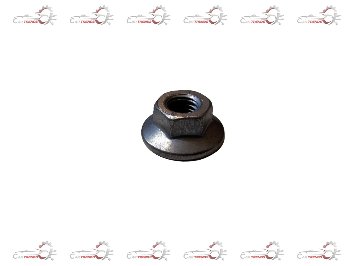 Renault HEX nut by CarTrends, close-up of durable metal fastener suitable for automotive use.