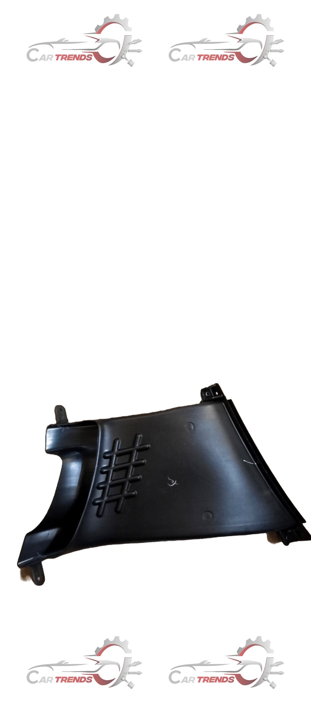 Hyundai XCENT duct air curtain by CarTrends, showing the installation and close-up of the air curtain component.