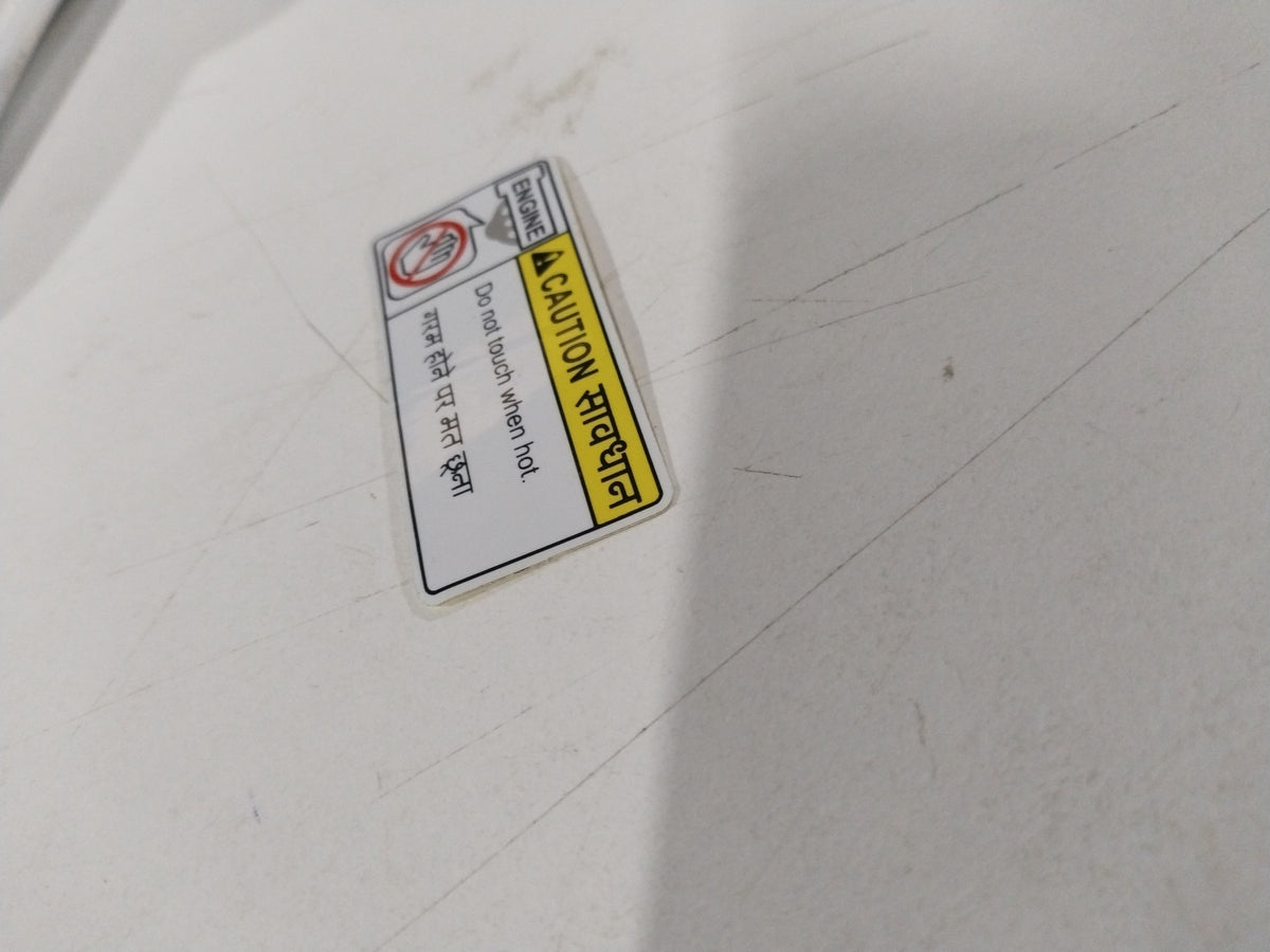 MARUTI SUZUKI LABEL EXH MANF CAUTION 11981M71P00 11981M71P00 - Left view