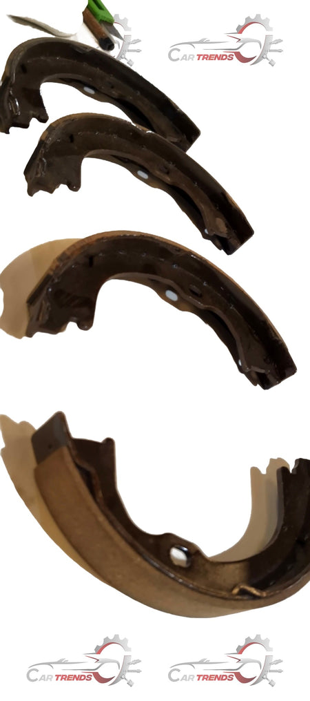 TATA lined shoe assembly kit for Tata Hexa and Aria rear brake, showing metal brake shoes and springs in the image.