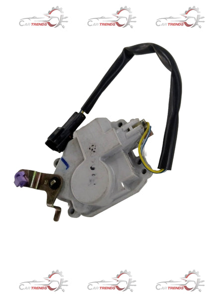 Rear left door lock actuator for Chevrolet Tavera, showing the mechanical components and electrical connectors.