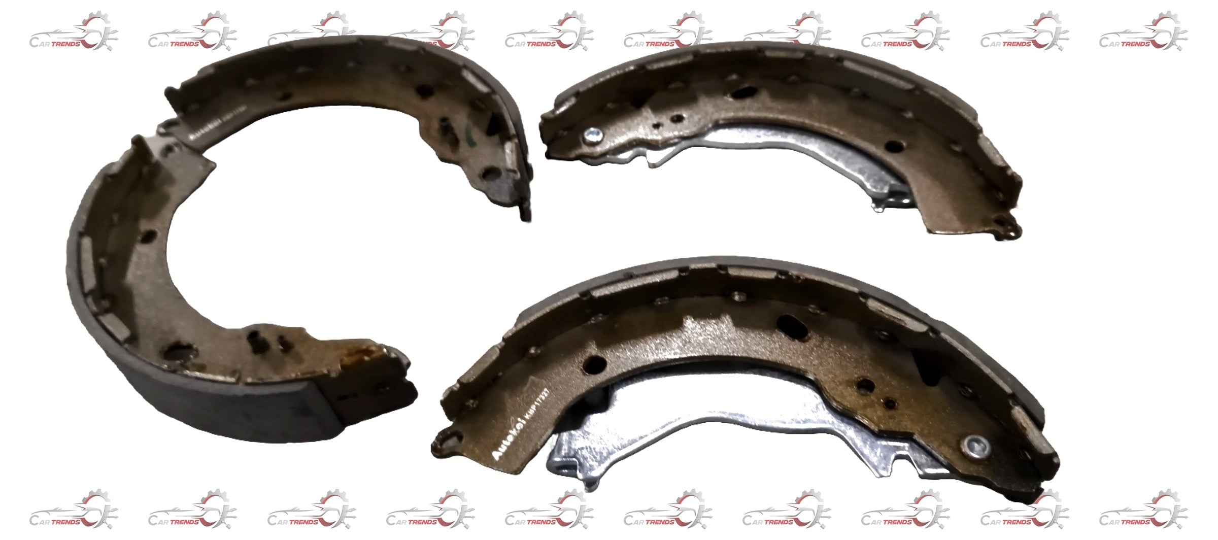 Rear brake shoe for KUV100, Tata Nexon, Zest, Bolt by AUTOKOI, showing the brake shoe part with detailed metal and lining features.