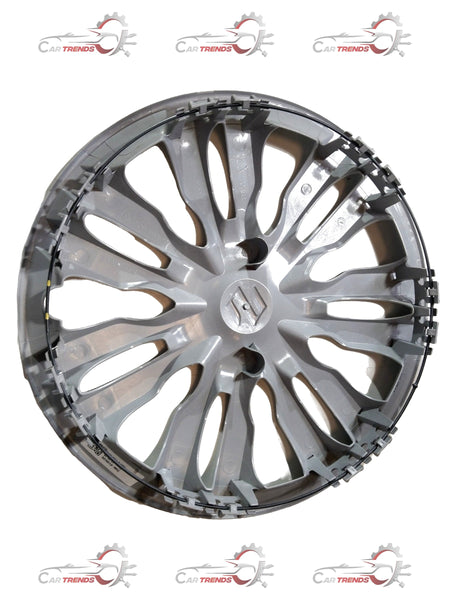 Maruti Suzuki Swift 3rd Gen silver wheel cover, 27N size, designed for stylish automotive protection.