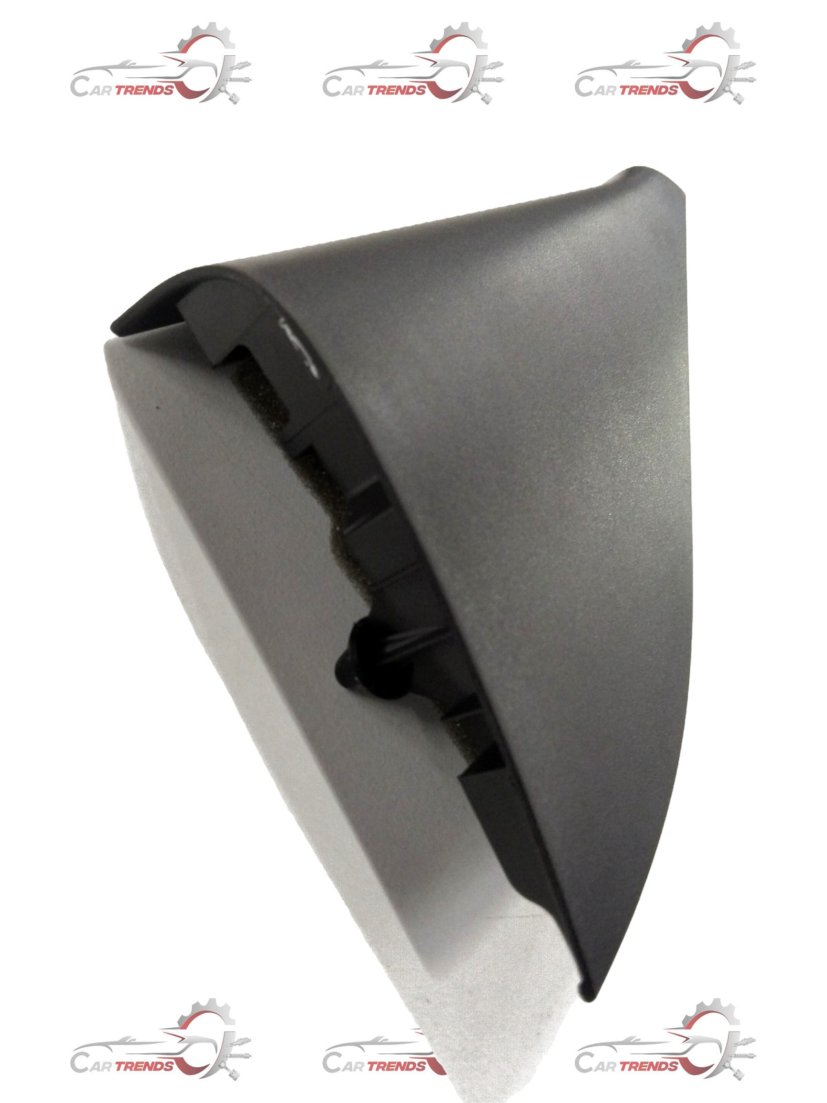 Chevrolet Aveo inner left cover window frame by General Motors, close-up view showing textured surface and mounting edge.