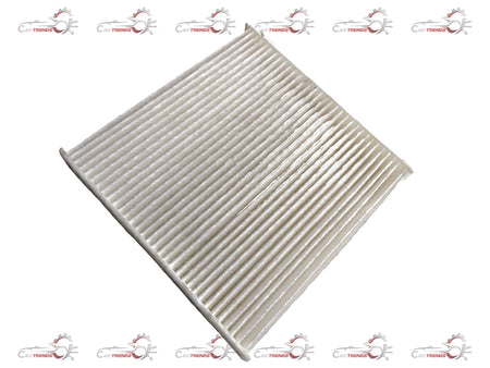 CarTrends Amaze AC filter spare part, showing the rectangular filter with pleated material for vehicle air conditioning.
