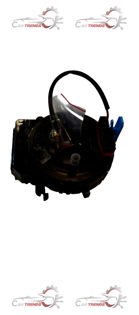 Honda contact assembly clock spring showing the coiled metal spring and connector for steering wheel airbag and horn functions.