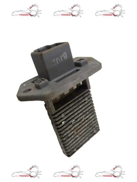 General Motors resistor blower for Chevrolet Aveo, showing the small electrical component with metal connectors.