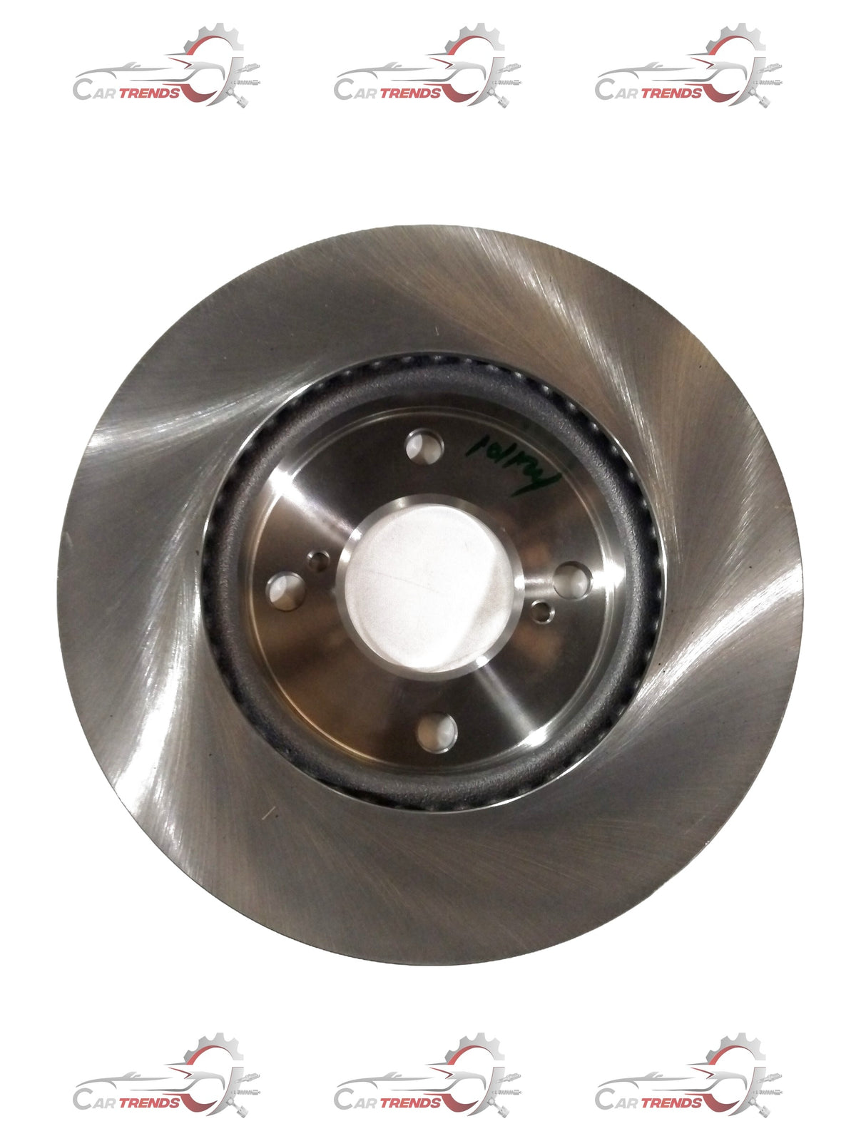 CarTrends front brake disk spare part for Swift new model, showing the metal disc with vented design and mounting holes.