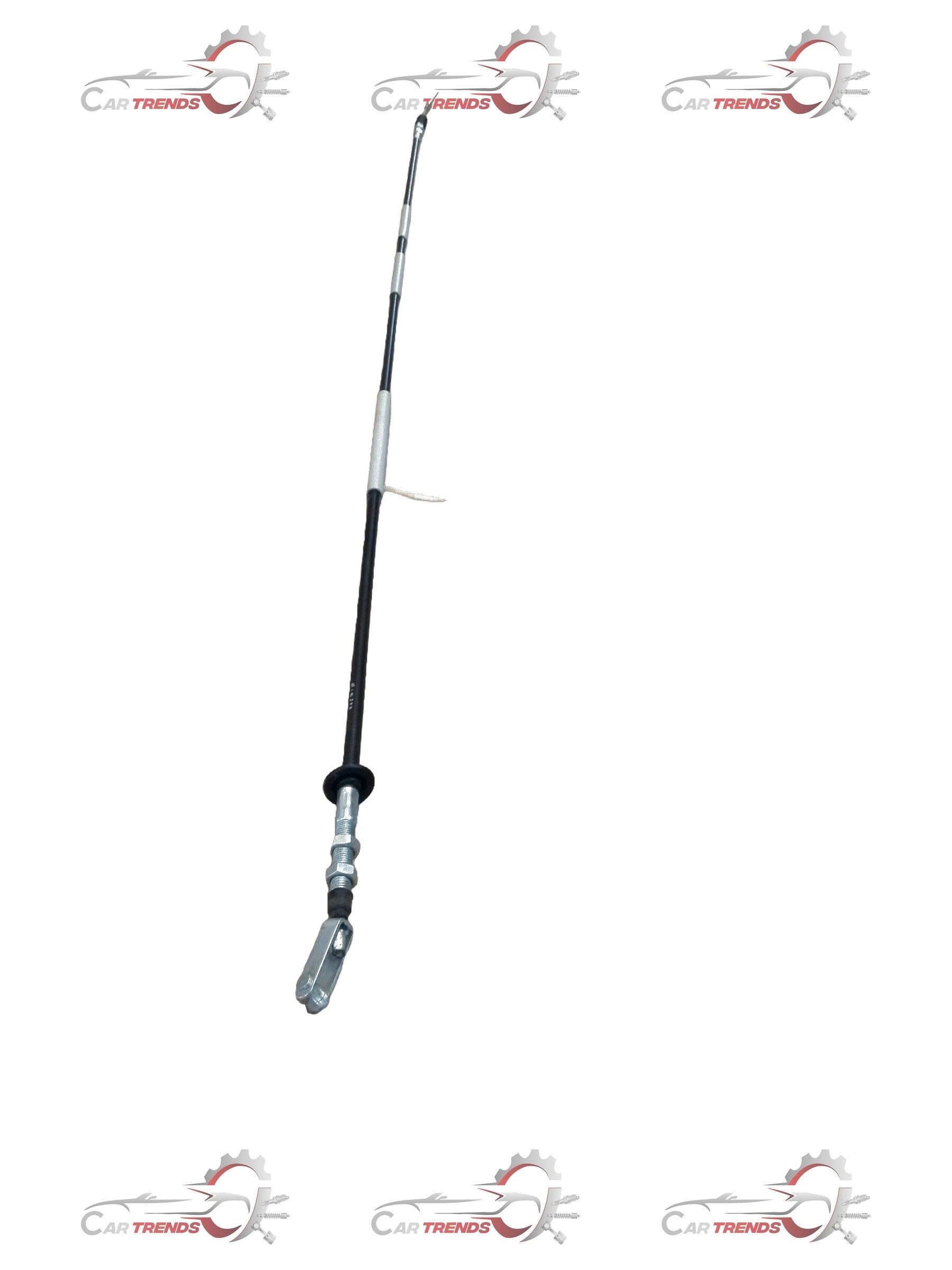 Maruti Suzuki Omni clutch cable, automotive part showing the flexible cable with metal fittings and connectors.