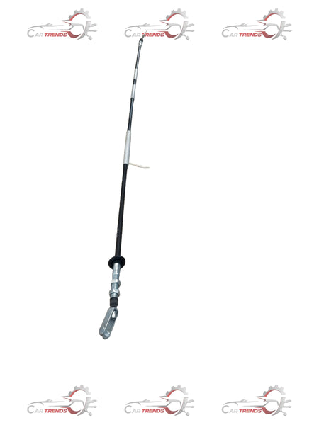 Maruti Suzuki Omni clutch cable, automotive part showing the flexible cable with metal fittings and connectors.