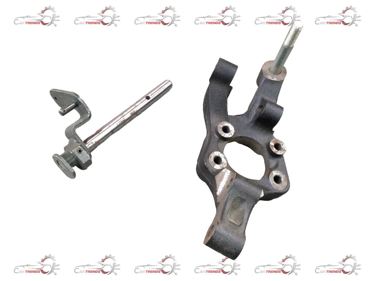 Rear right knuckle for Chevrolet Optra petrol from CarTrends, showing the metal component with mounting points and wear details.