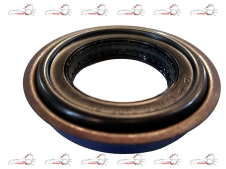 Hyundai SEAL-OIL spare part, close-up of the oil seal showing its black rubber exterior and metal inner ring.