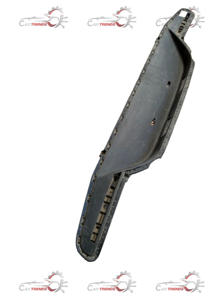 Hyundai Santro lower rear bumper in black, showing the exterior view with mounting points and smooth finish.