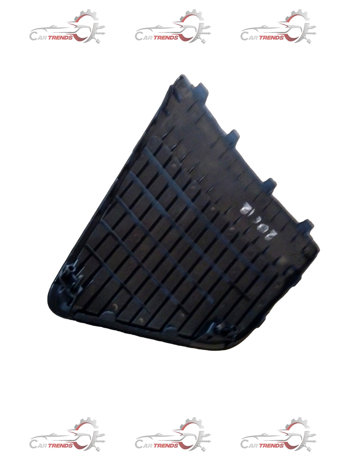Hyundai Creta fog light cover in black plastic, front view showing the sleek design and fit for Hyundai Creta models.