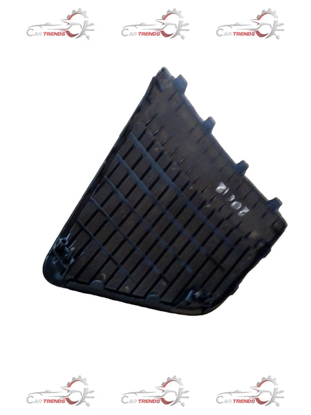 Hyundai Creta fog light cover in black plastic, front view showing the sleek design and fit for Hyundai Creta models.