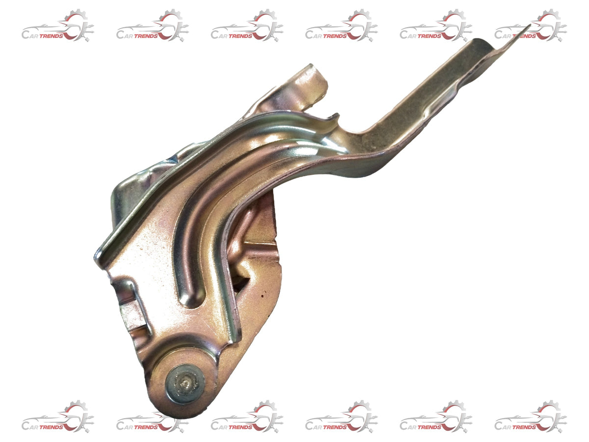 CarTrends Creta bonnet hinge, left side spare part, showing metal hinge with mounting points for vehicle bonnet.