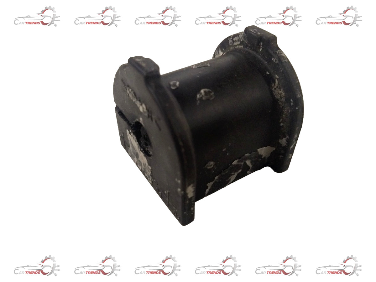 Rear bushing stabilizer for Chevrolet Optra by General Motors, showing the metal link and rubber bushing components.