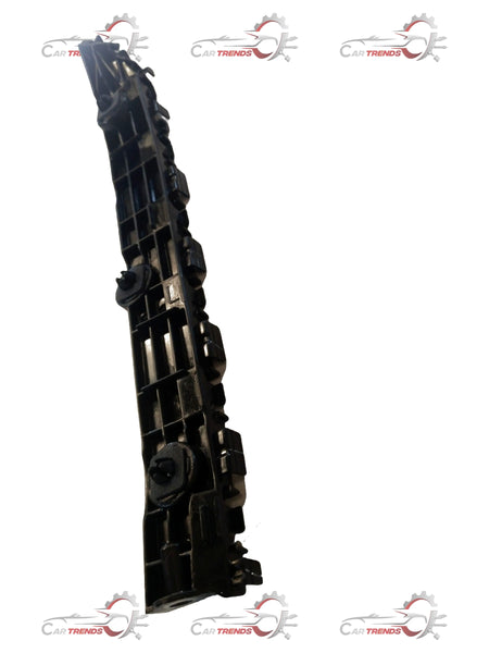 Maruti Suzuki Swift DZire side bumper holder, left side, in black plastic, showing the automotive component for vehicle repair or replacement.