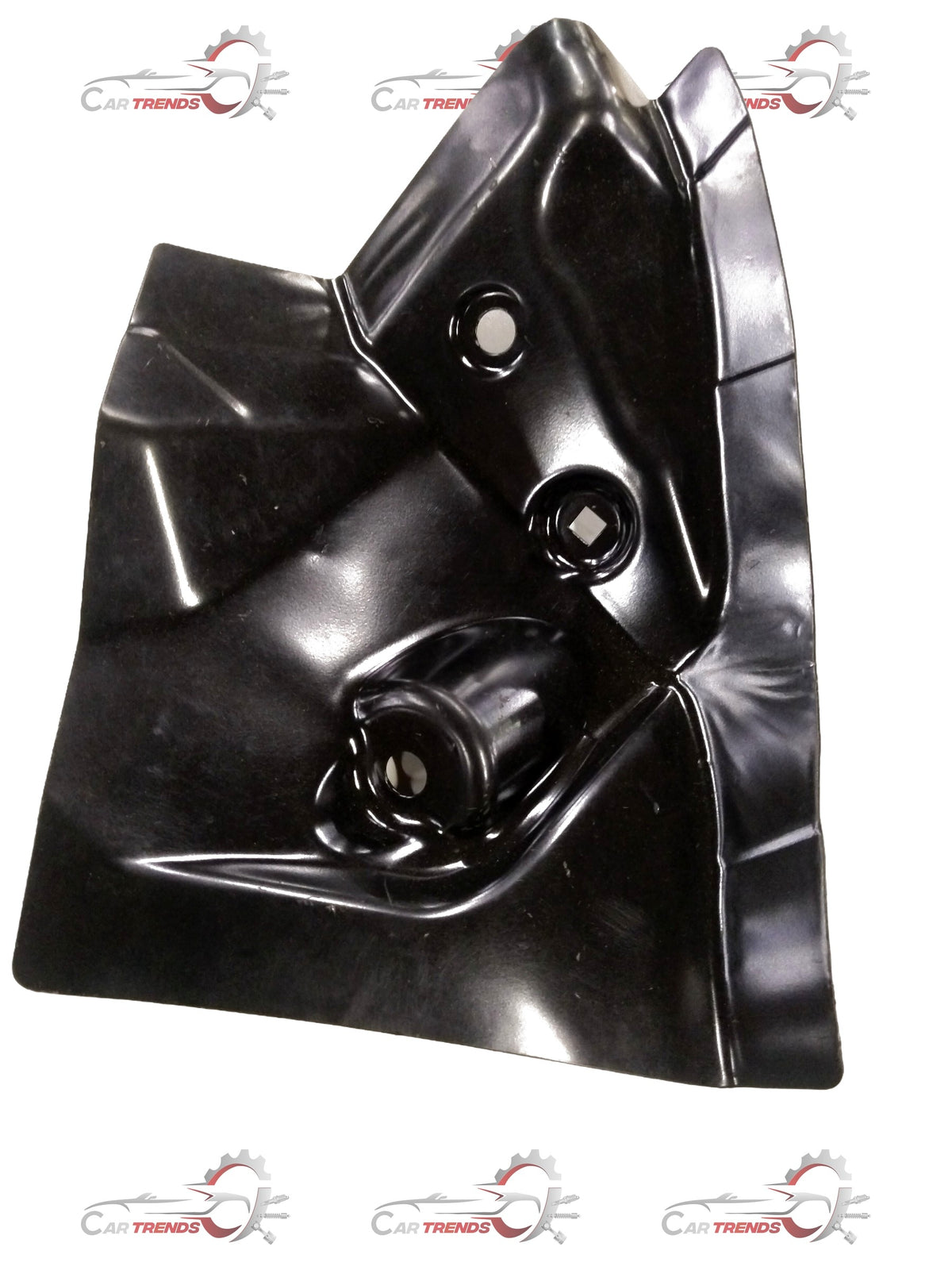 Rear right side inner extension for Chevrolet Aveo, showing the General Motors replacement part with a focus on the metal component.