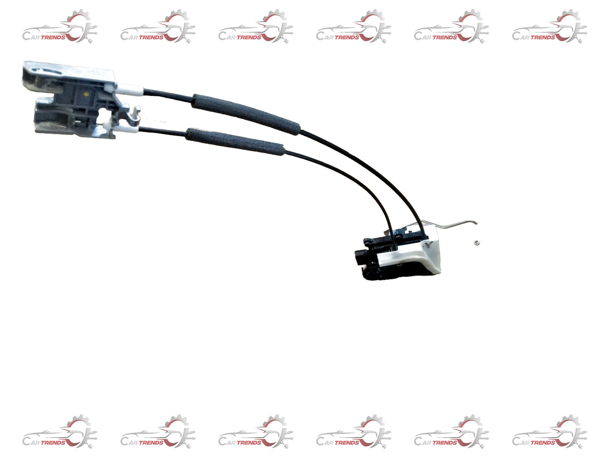 Hyundai Creta rear door latch for right side, compatible with Alczar model, close-up of the RH latch mechanism.