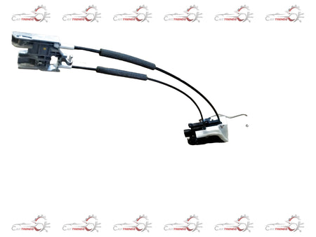 Hyundai Creta rear door latch for right side, compatible with Alczar model, close-up of the RH latch mechanism.