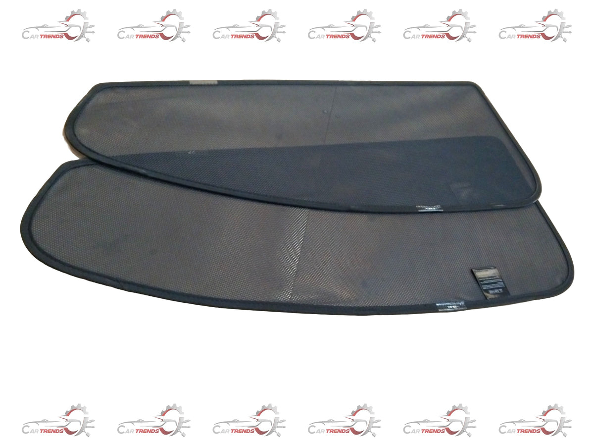 Honda City 5G rear door sunshade kit, part #08RHZT00BKM, shown installed on vehicle with sunshade in place.