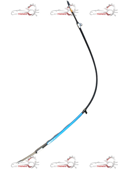Mahindra Scorpio LH rear parking brake cable assembly, automotive part with cable and connector, for vehicle braking system.