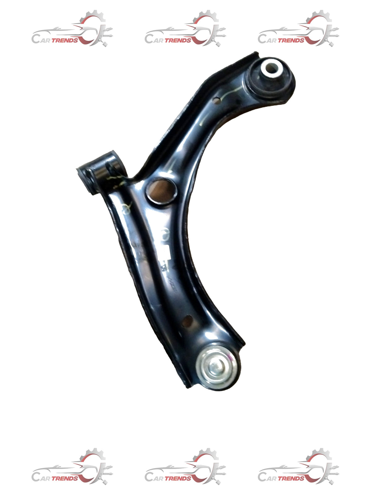 Maruti Suzuki front suspension arm assembly for Swift, part number 45202M74L20, showing the metal suspension component.
